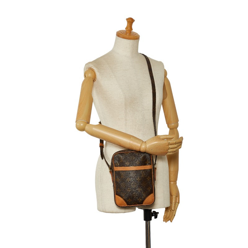 Louis Vuitton Monogram Danube Shoulder Bag M45266 Brown PVC Leather Louis Vuitton