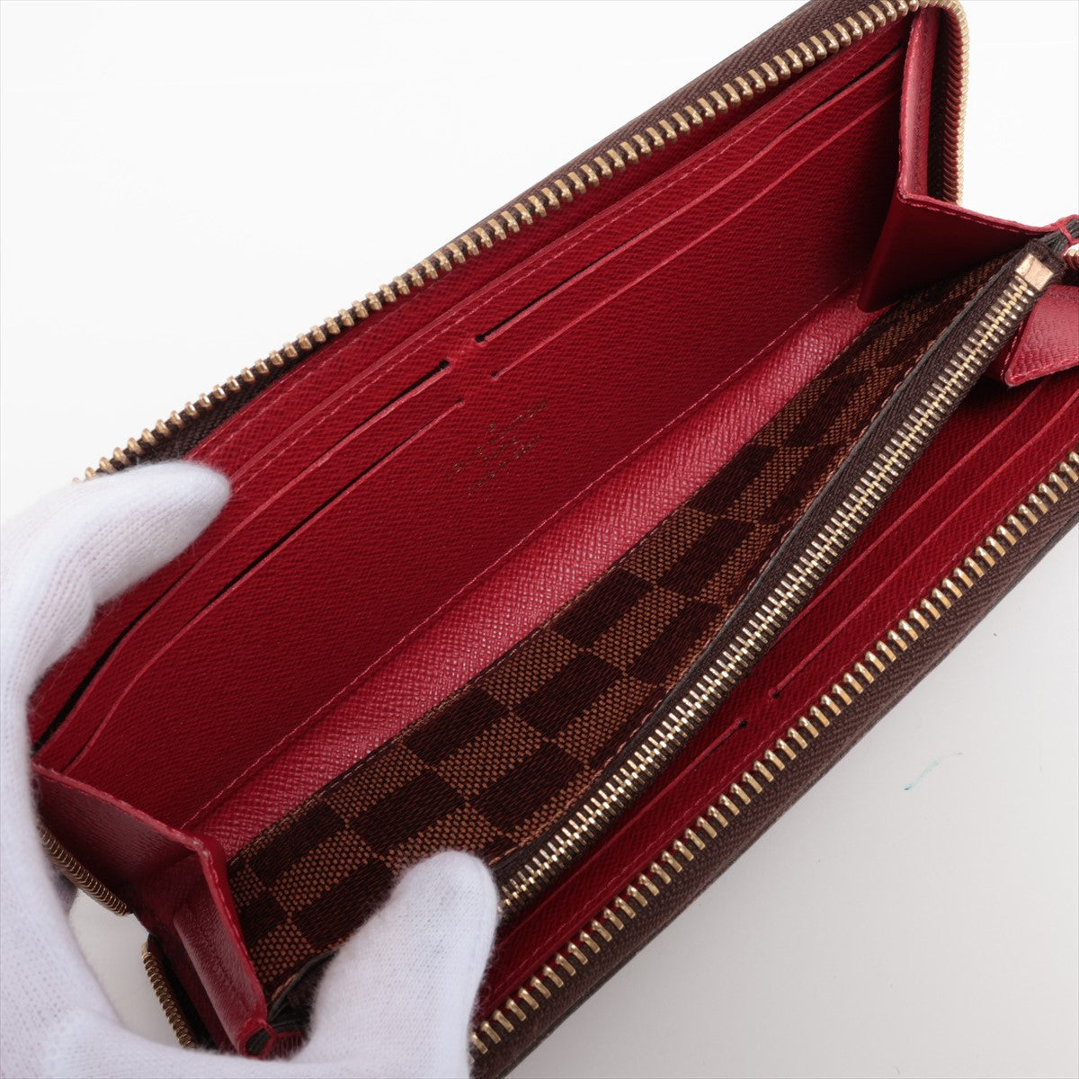 Louis Vuitton Damier Portefolio Clemence N60534 Triple Round Wallet