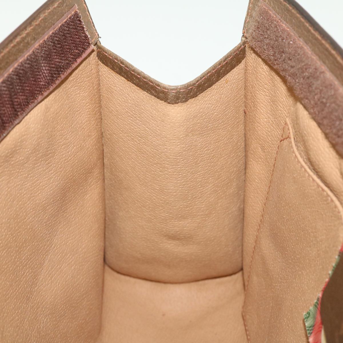 GUCCI GG Canvas Web Sherry Line Clutch Bag Beige Red Green 89.01.033 ki2822