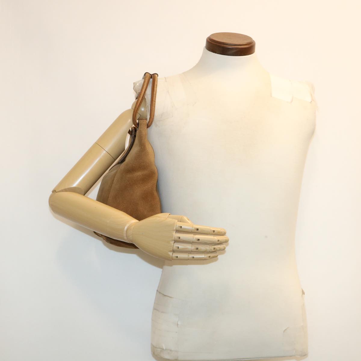 GUCCI Shoulder Bag Suede Brown 101333 ki2850