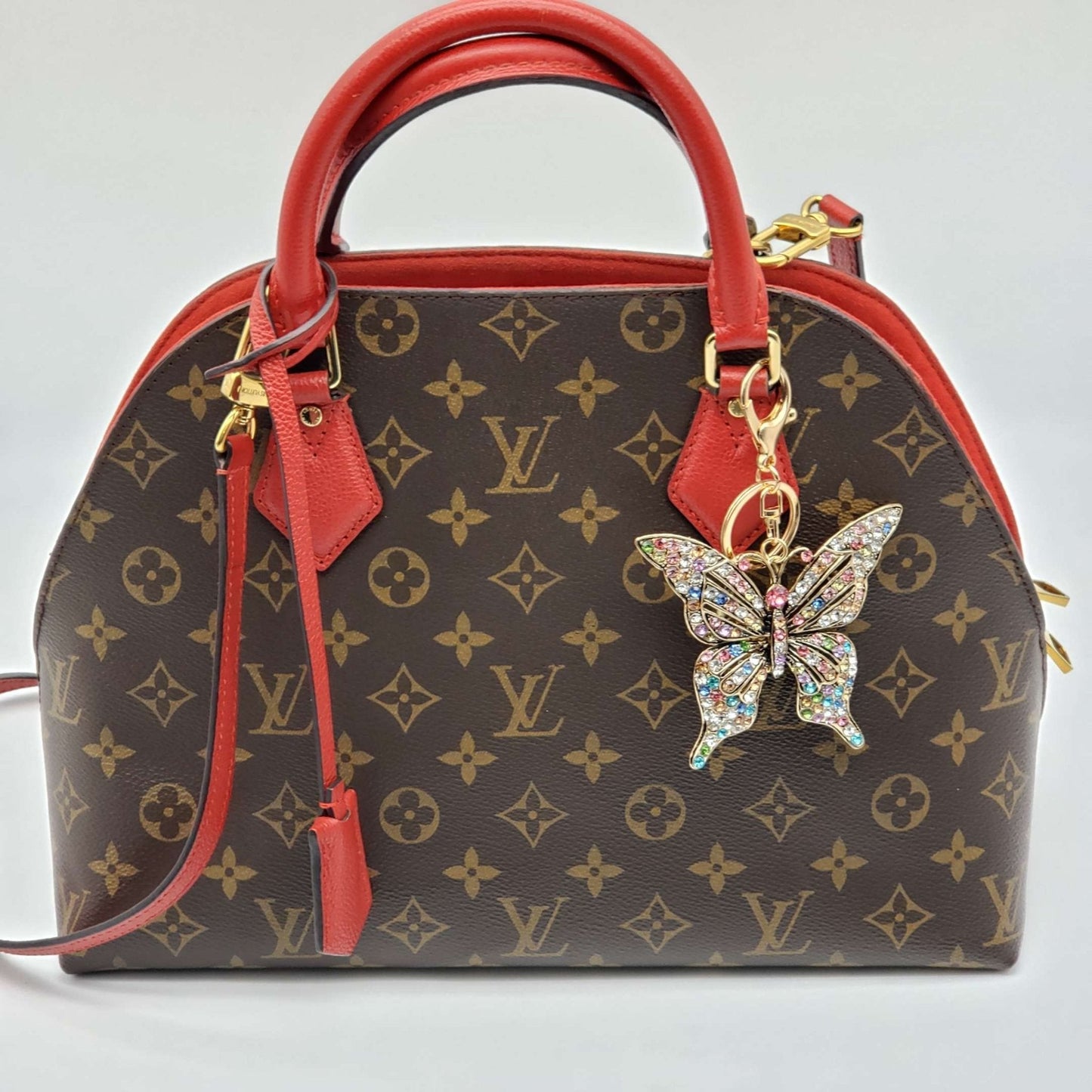 100% Louis Vuitton Lock and Key with Unbranded Keychain, Keycharm, Bagcharm