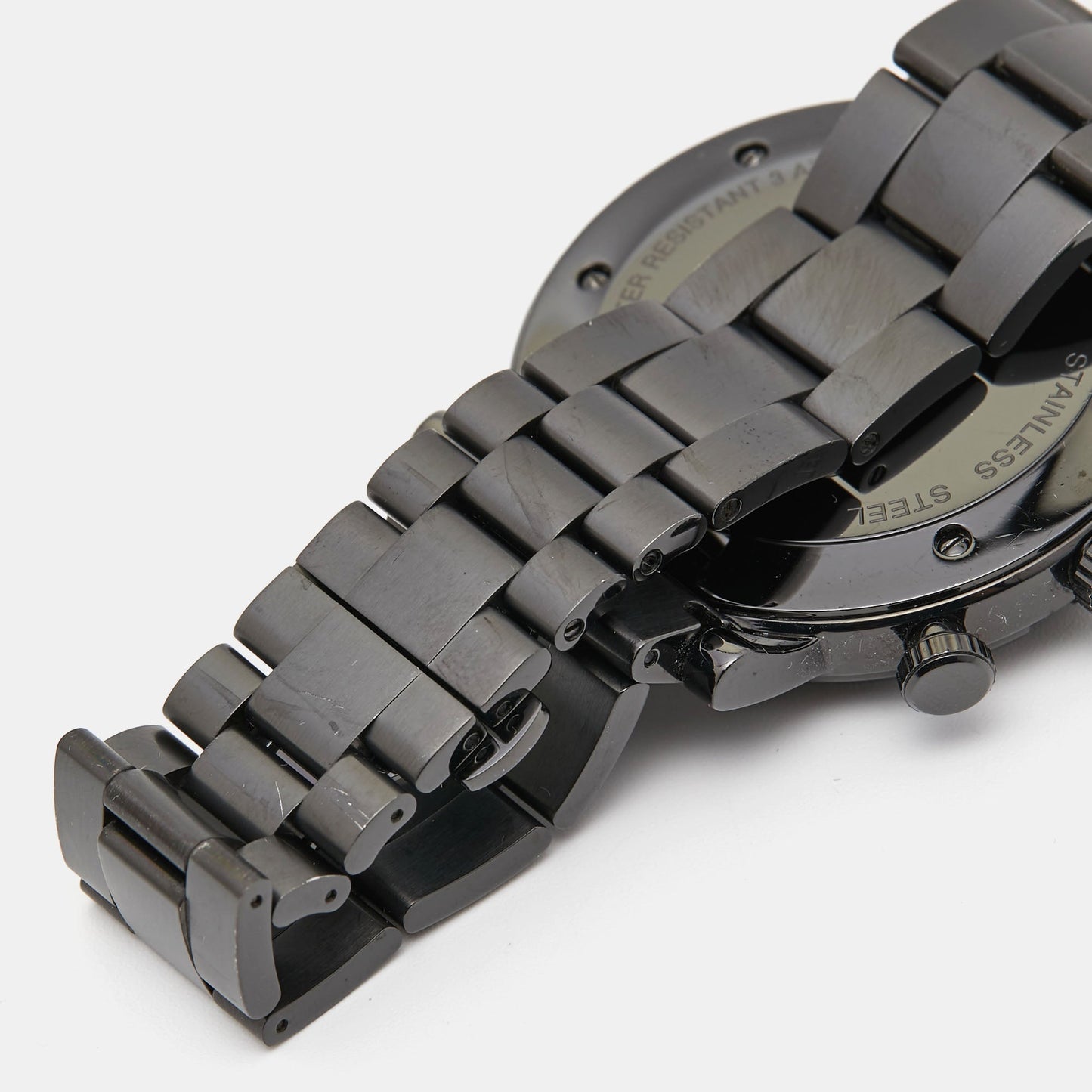 GUCCI Black PVD Coated Stainless Steel G-Chrono YA101331 Men's Wristwatch 44 mm