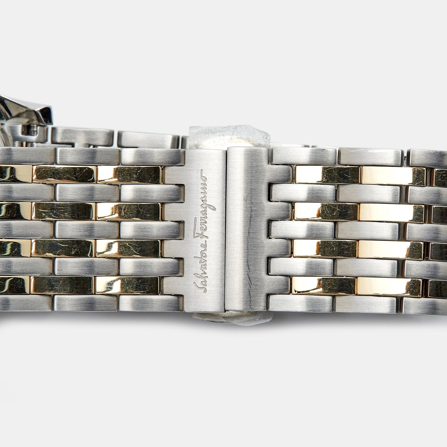 SALVATORE FERRAGAMO Silver Two-Tone Stainless Steel Slim SFDE00418 Men's Wristwatch 40 mm