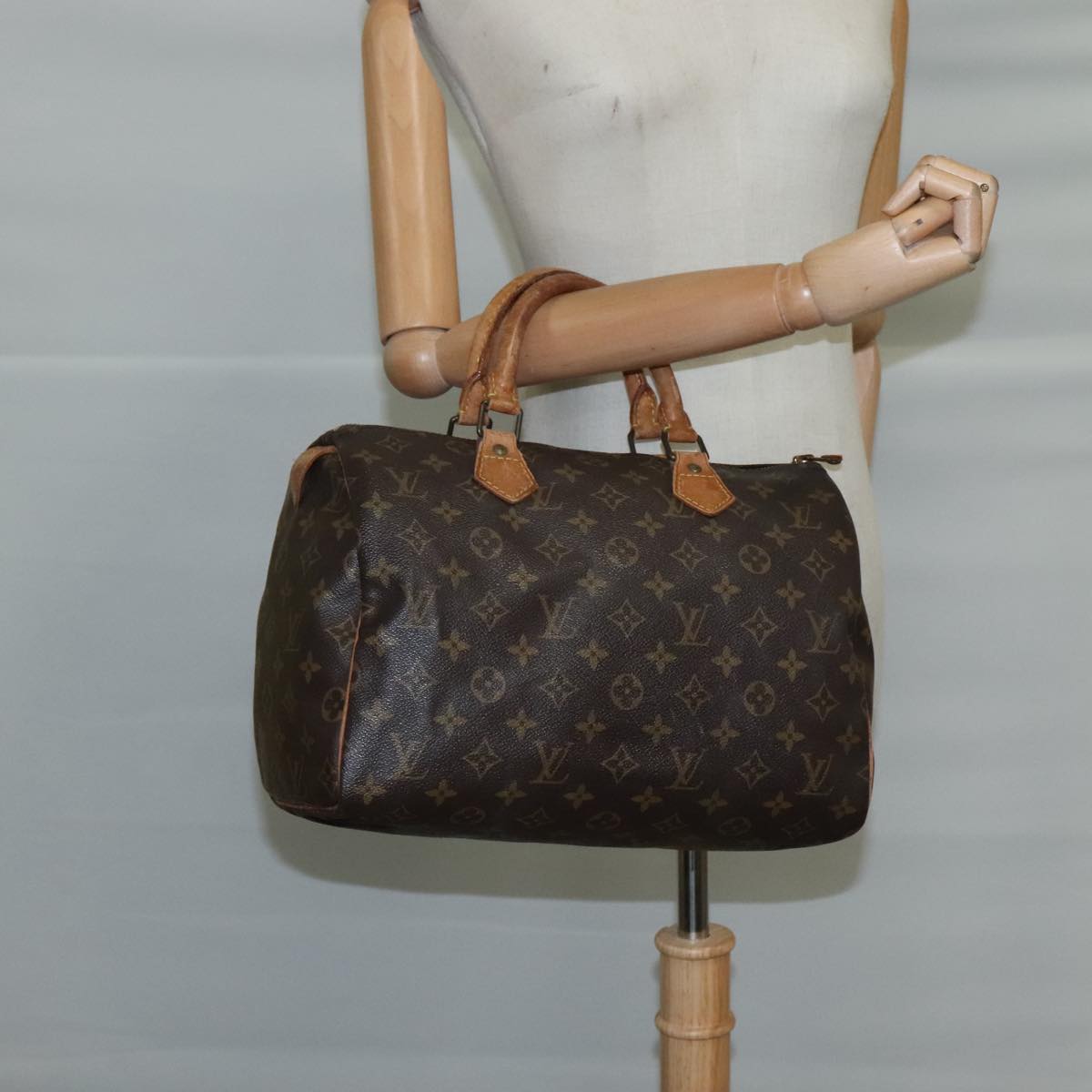LOUIS VUITTON Monogram Speedy 30 Hand Bag M41526 LV mr844