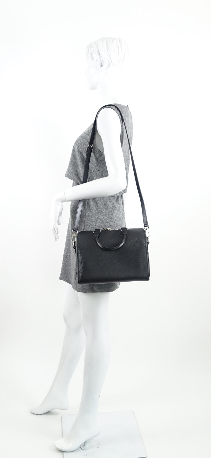 Louis Vuitto Speedy 25 Bandoulière Epi Leather Handbag
