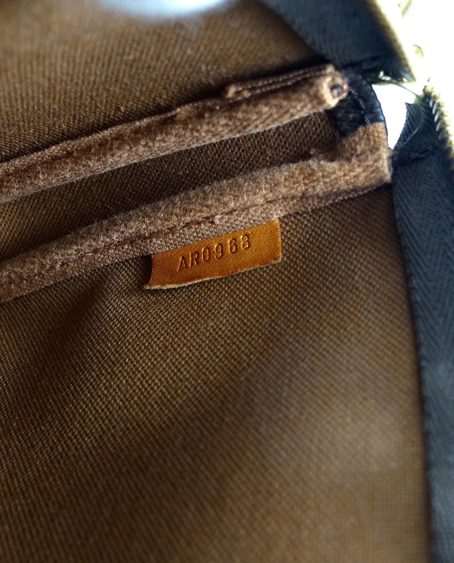Louis Vuitto Pochette Accessoires Monogram Canvas Bag with Long Strap