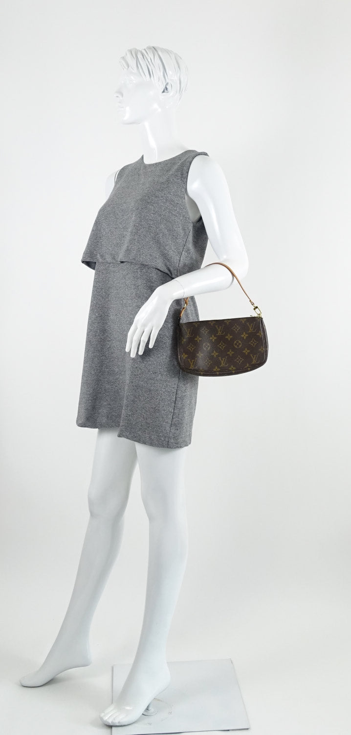 Louis Vuitto Pochette Accessoires Monogram Canvas Evening Bag