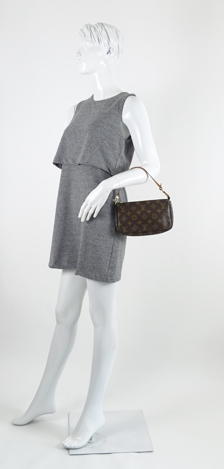 Louis Vuitto Pochette Accessoires Monogram Canvas Evening Bag
