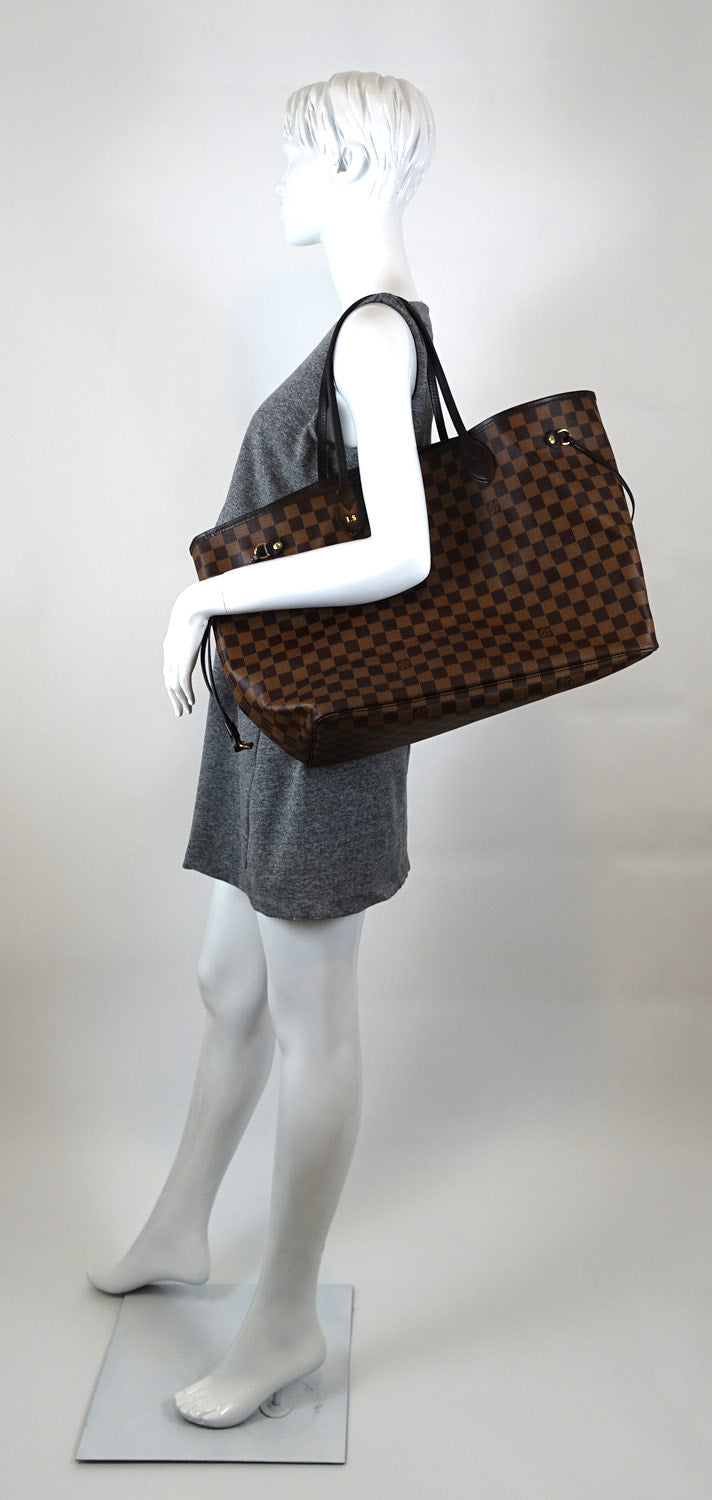 Louis Vuitto Neverfull GM Damier Ebène Canvas Tote Bag