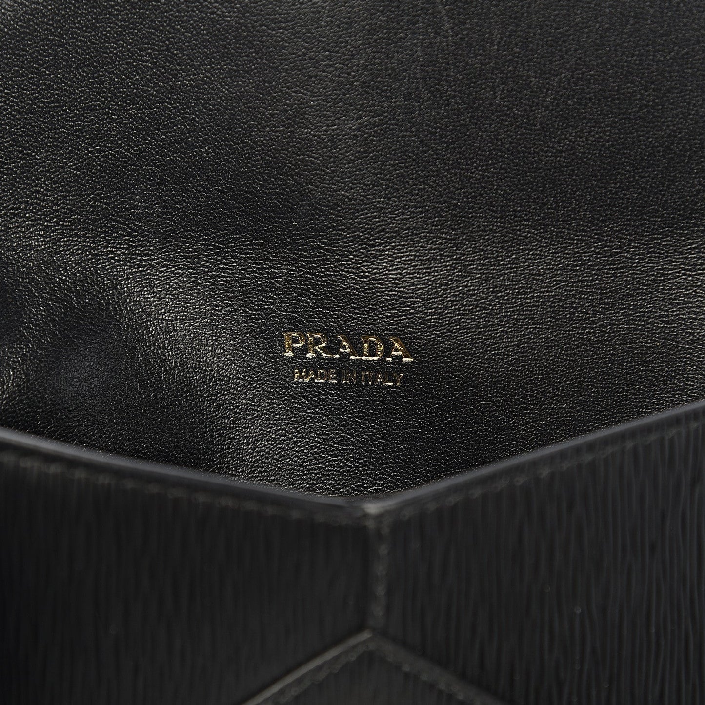 Prada Black Vitello Move Leather Long Envelope Wallet 1MF175