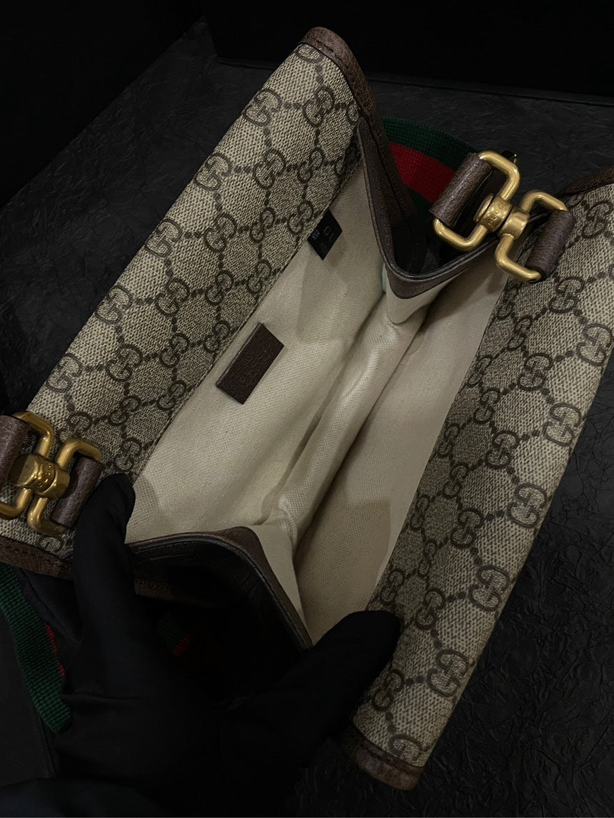 GLM-- Monogram Tiger Beige Crossbody Bag