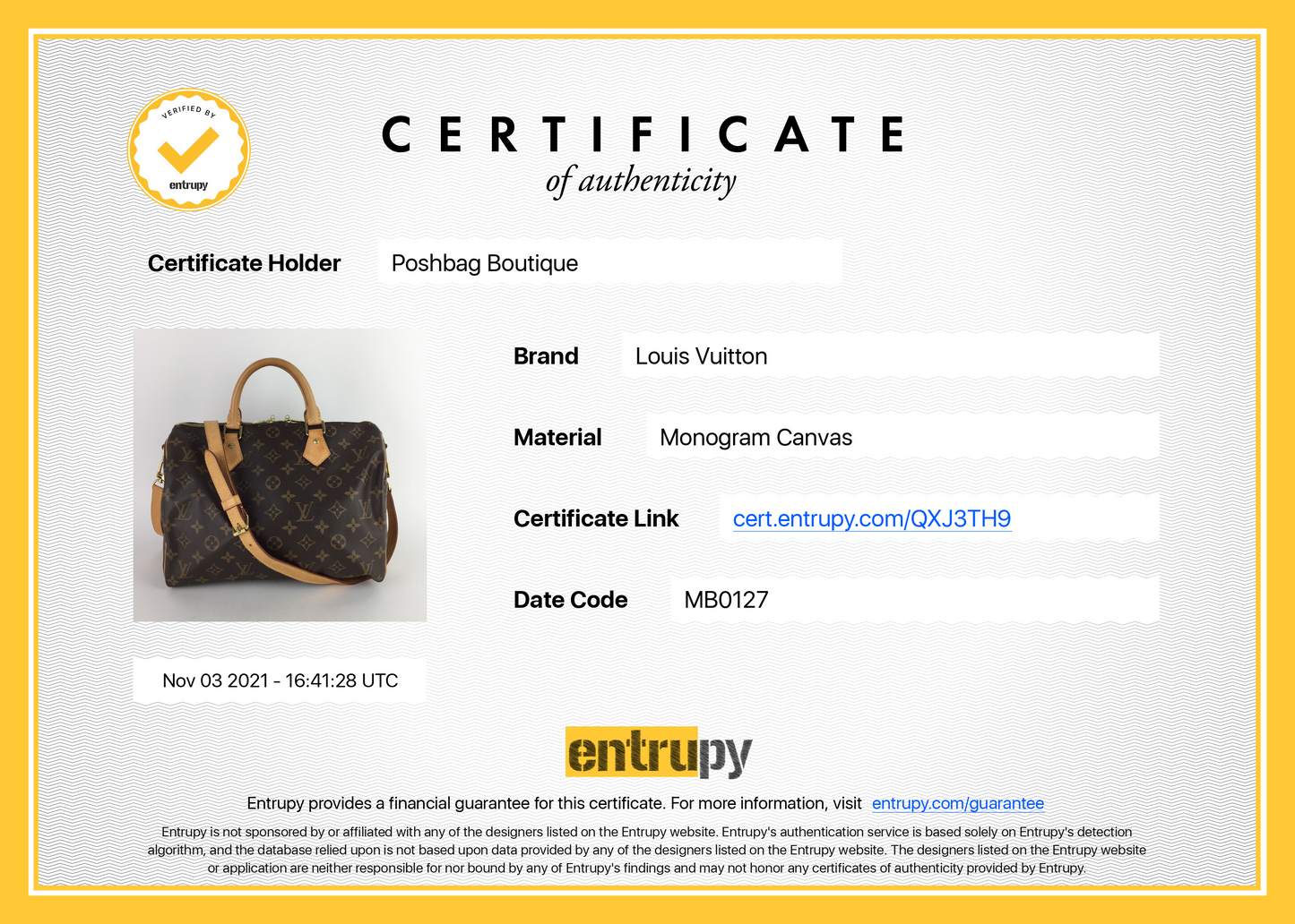 Louis Vuitto Speedy Bandoulière 30 Monogram Canvas Bag