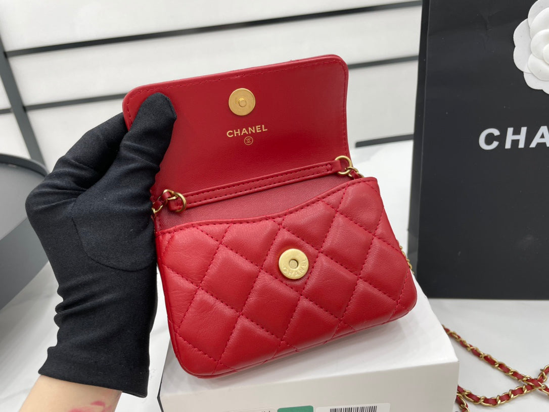 CHLMini GlamIap Bag Red For Women Bags 7.5in/19cm