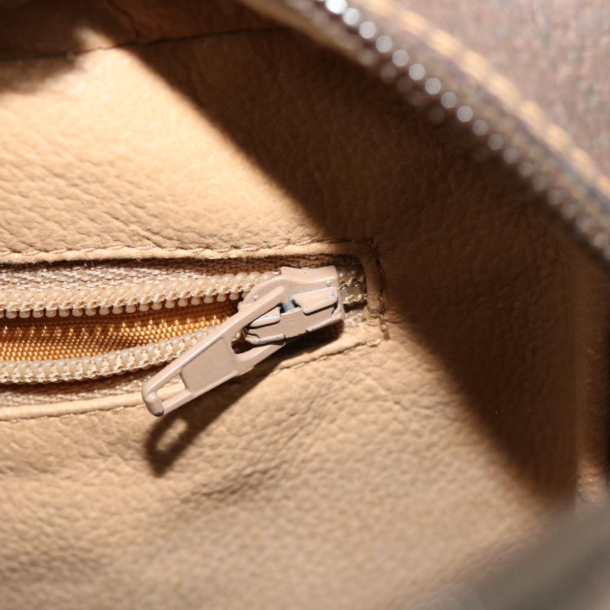 GUCCI GG Canvas Clutch Bag PVC Leather Beige 156.01.044 ro882