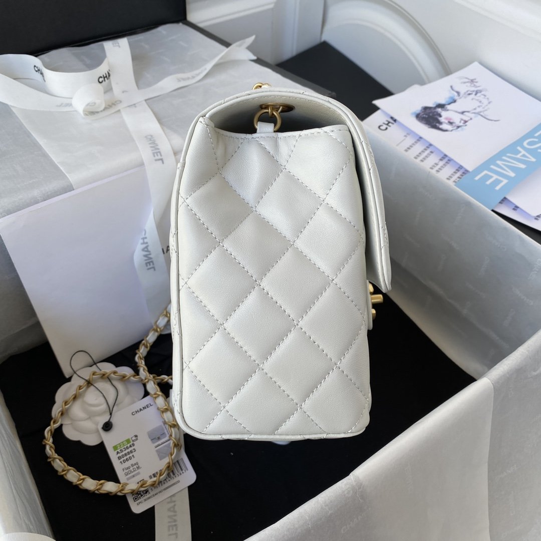 CHLSmall GlamIoor Pack White For Women Bags 7.6in/19.5cm