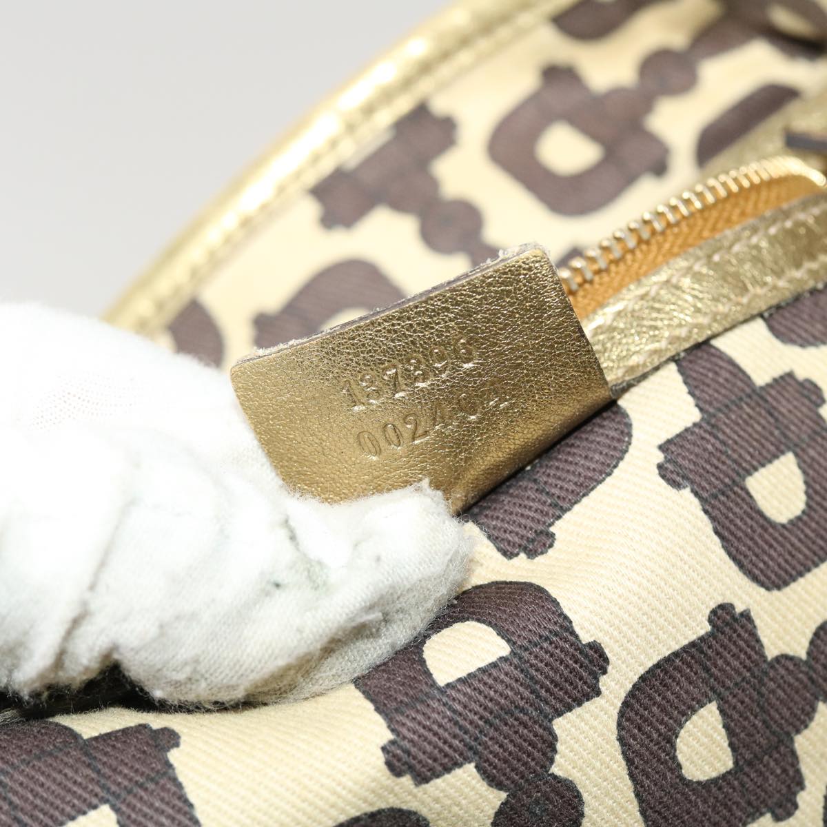 GUCCI GG Canvas Web Sherry Line Hand Bag 2Set Black Red beige tb658
