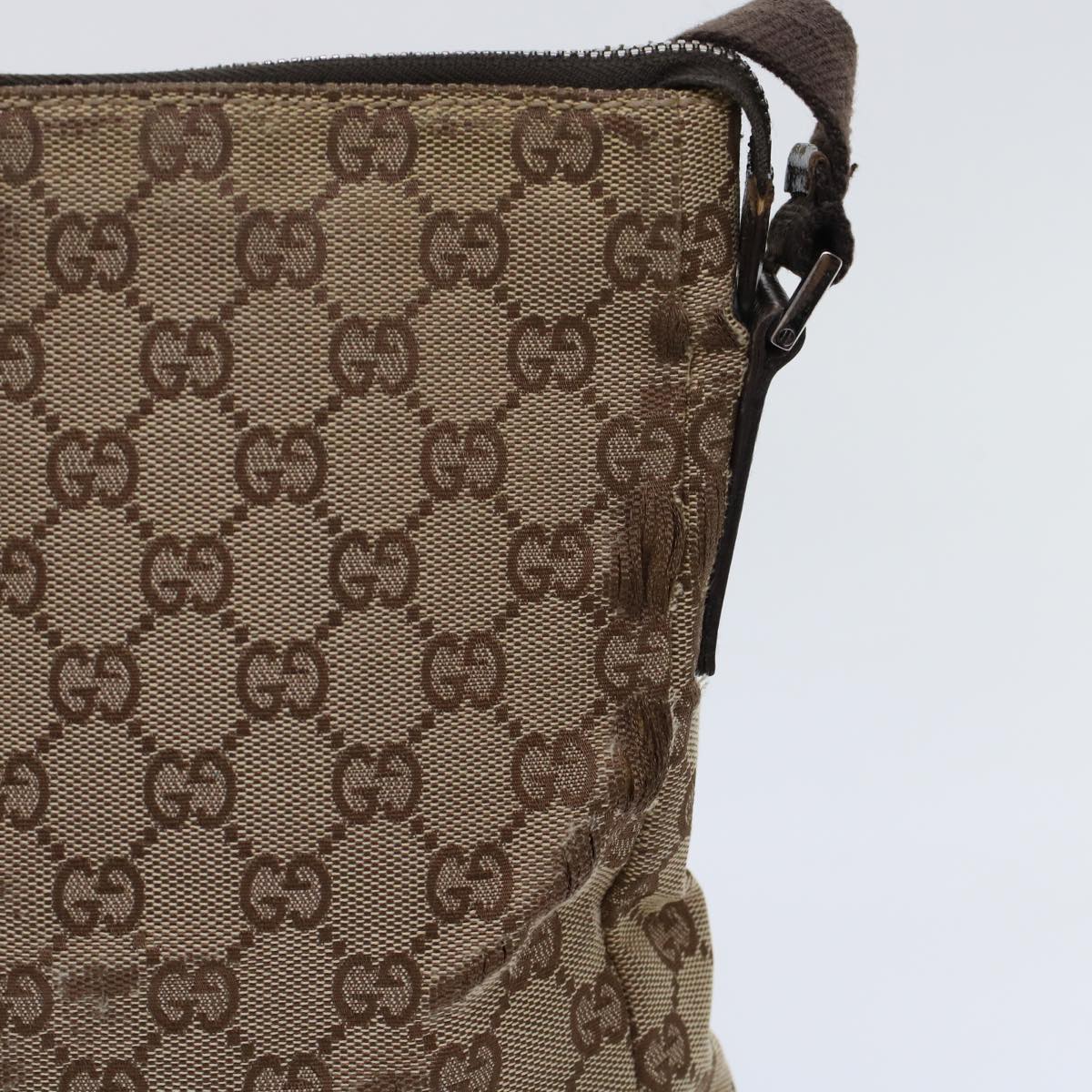 GUCCI GG Canvas Pouch Shoulder Bag 2Set Beige tb790