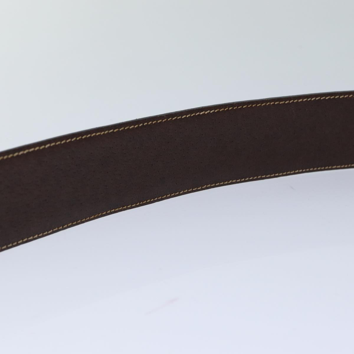 GUCCI Belt Leather 37"" Black th5131