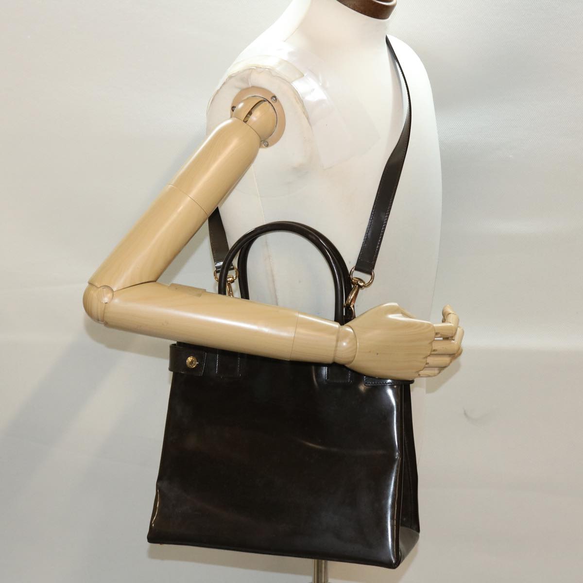 GUCCI Hand Bag Leather 2way Shoulder Bag Brown 000•1118•0503 ti1151