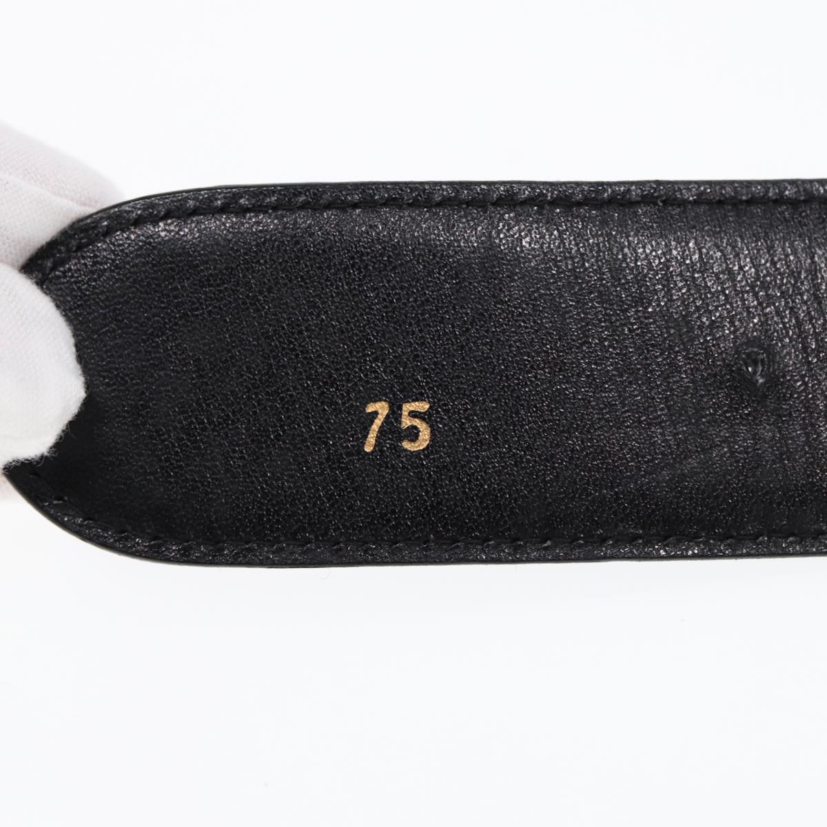 GUCCI Belt Leather 33.5"" Black ti2013