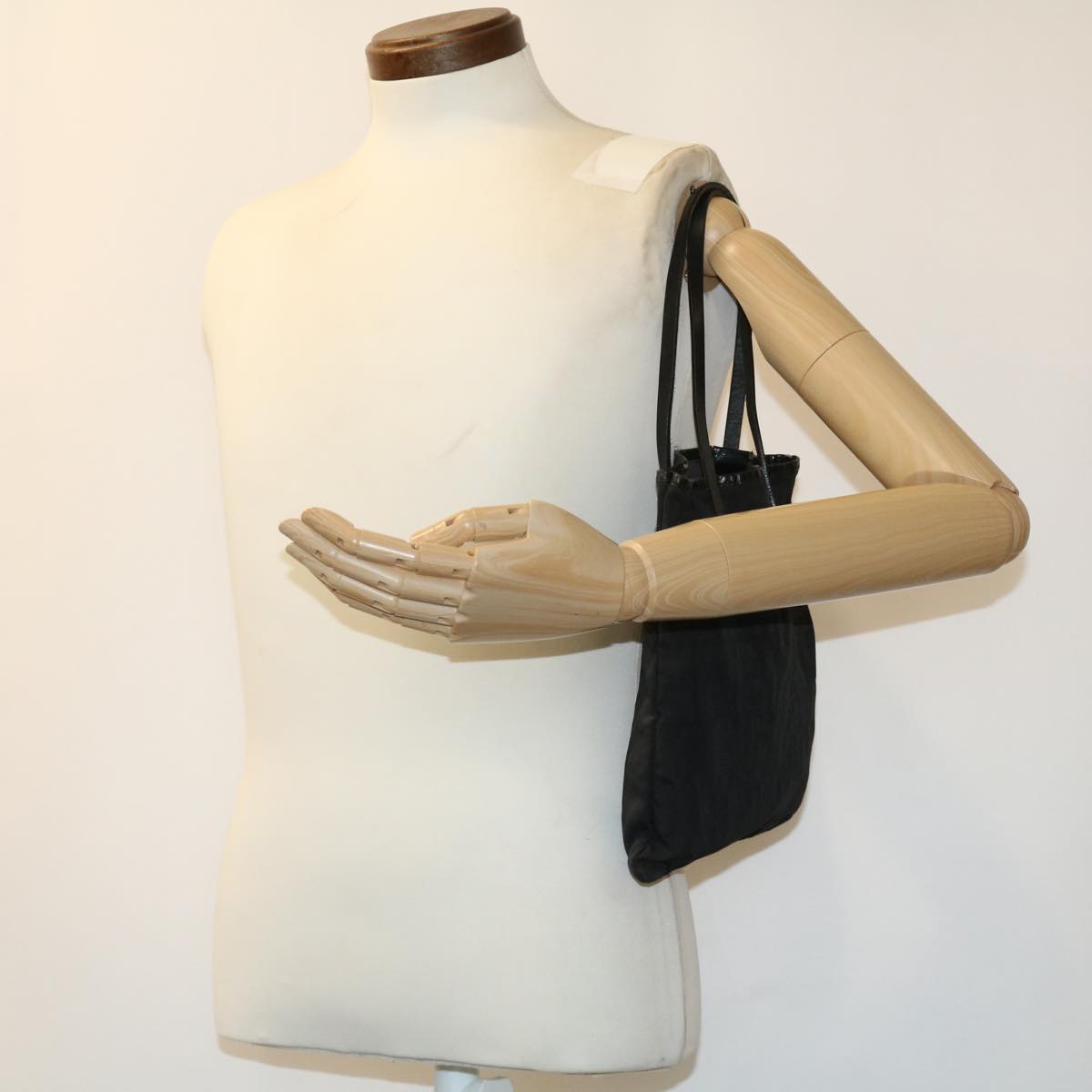 FENDI Zucca Canvas Tote Bag Nylon Black ti664
