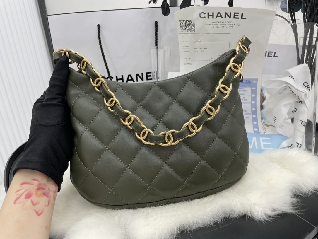CHLHobo Handbag Emerald Green For Women Bags 9.4in/24cm