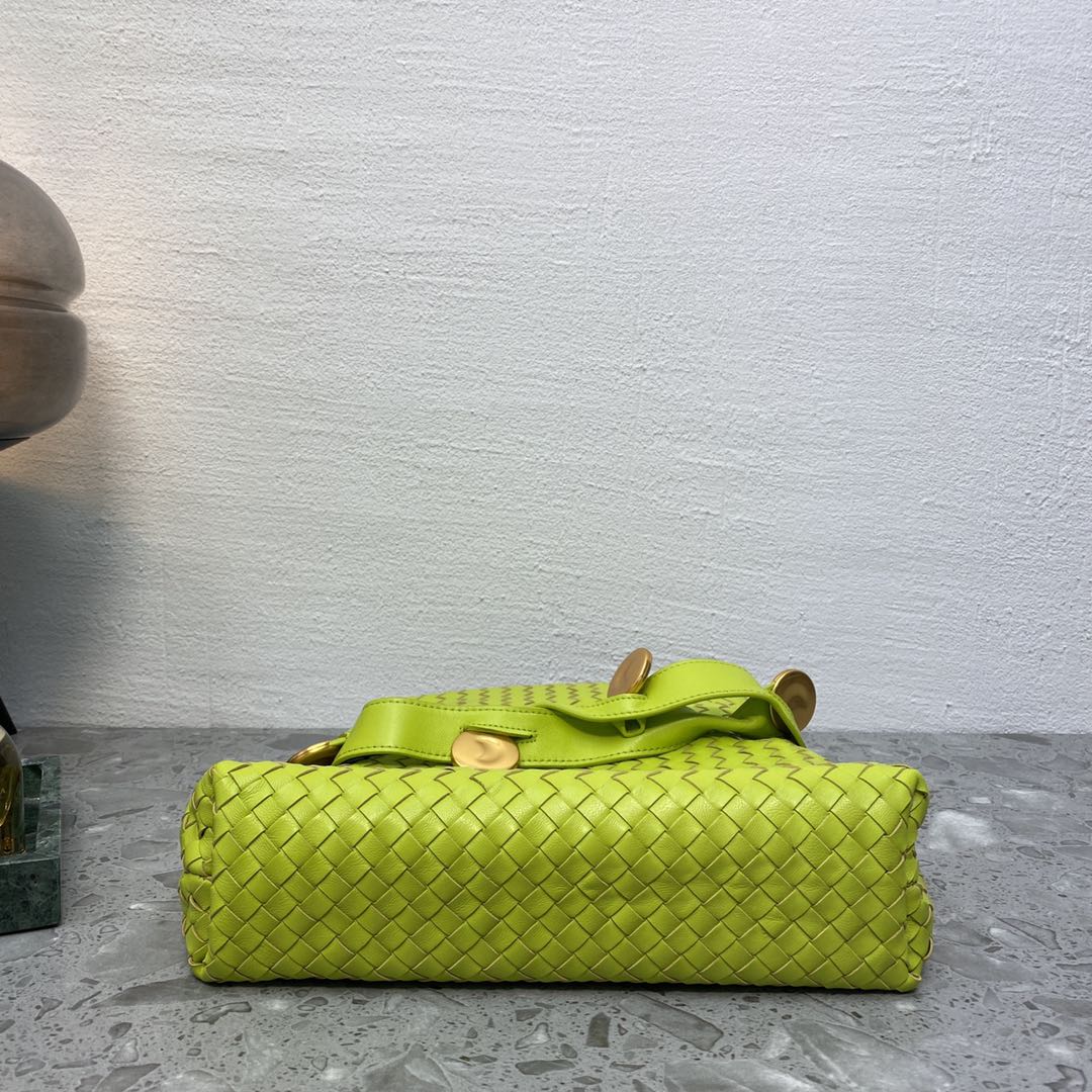 GLAMI Intrecciato Shoulder Bag Neon Green, For Women, Women’s Bags 10.2in/26cm