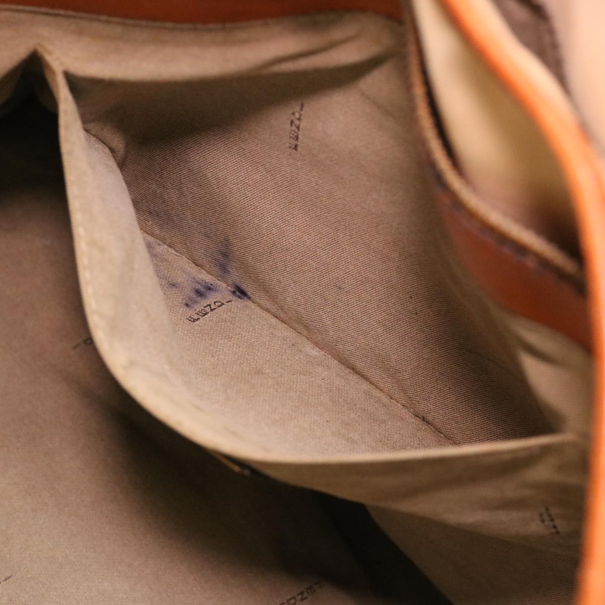 FENDI Shoulder Bag Canvas Beige yb042