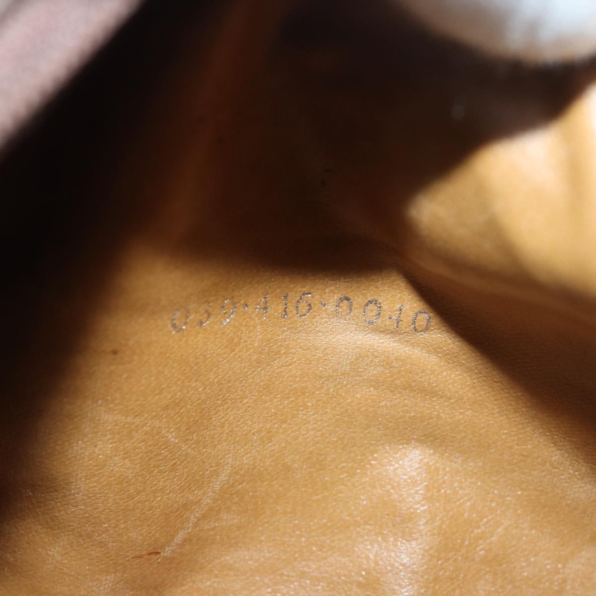 GUCCI GG Supreme Pouch PVC Leather Beige yk13742