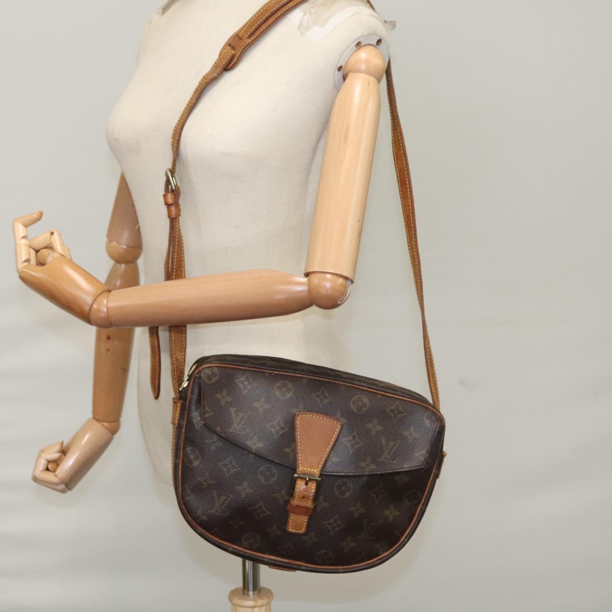 LOUIS VUITTON Monogram Jeune Fille GM Shoulder Bag M51225 LV yk16235
