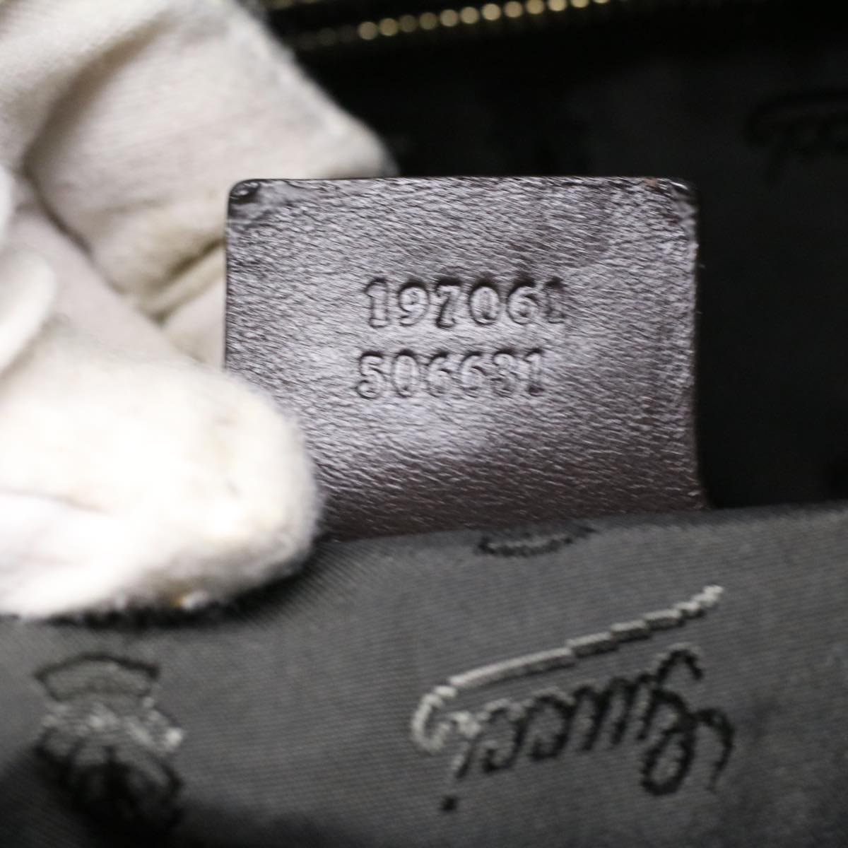 GUCCI GG Canvas Tote Bag PVC Leather Beige 140955 yk5941