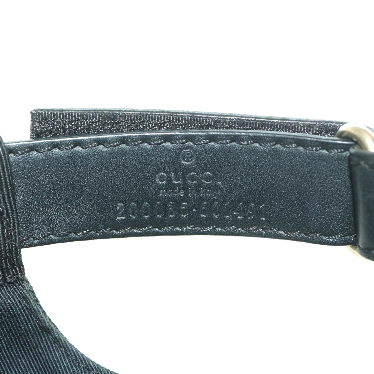 GUCCI GG Canvas Web Sherry Line Cap XL Black Red Green 200035 yk6297