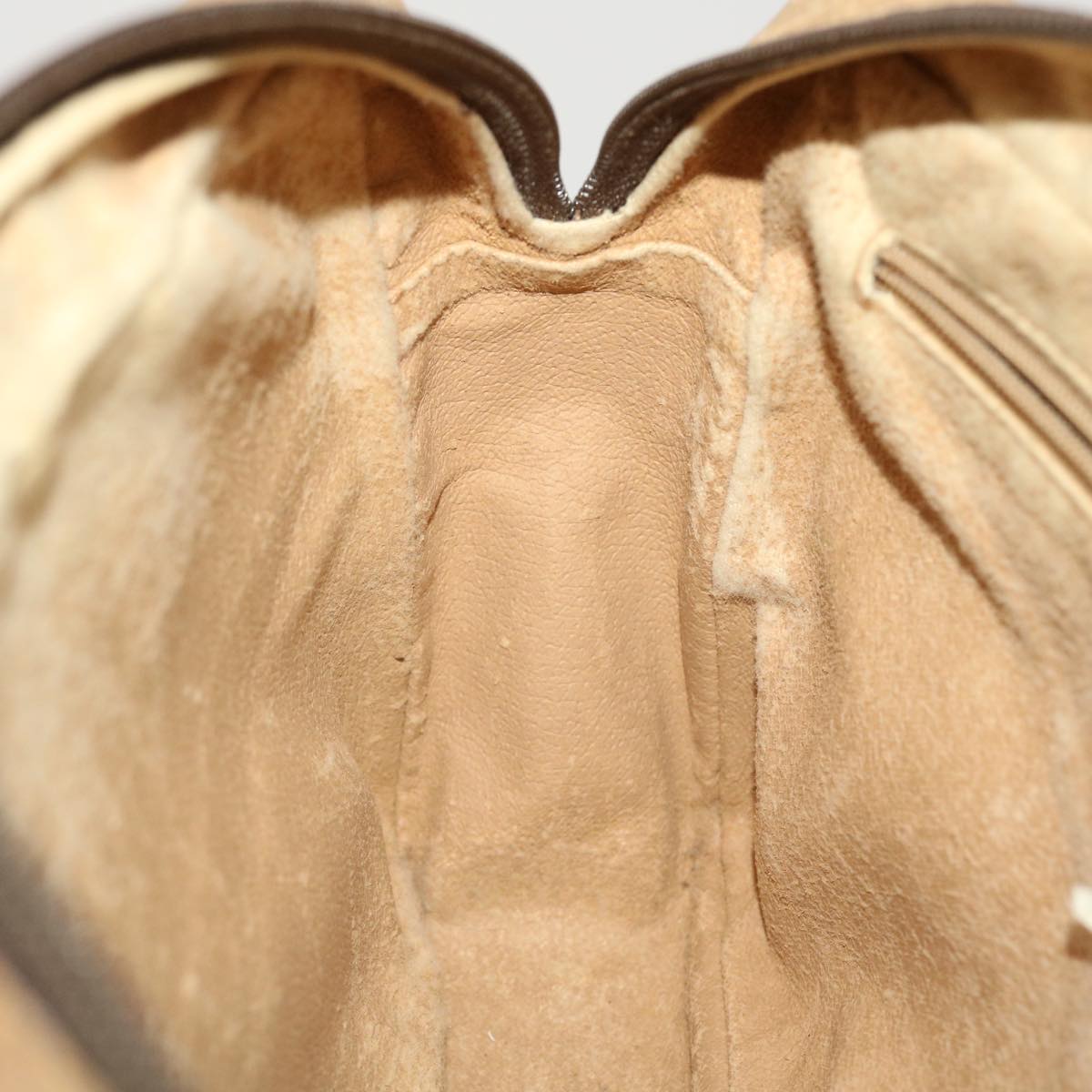 GUCCI GG Canvas Clutch Bag PVC Leather Beige 89.01.044 yk7129