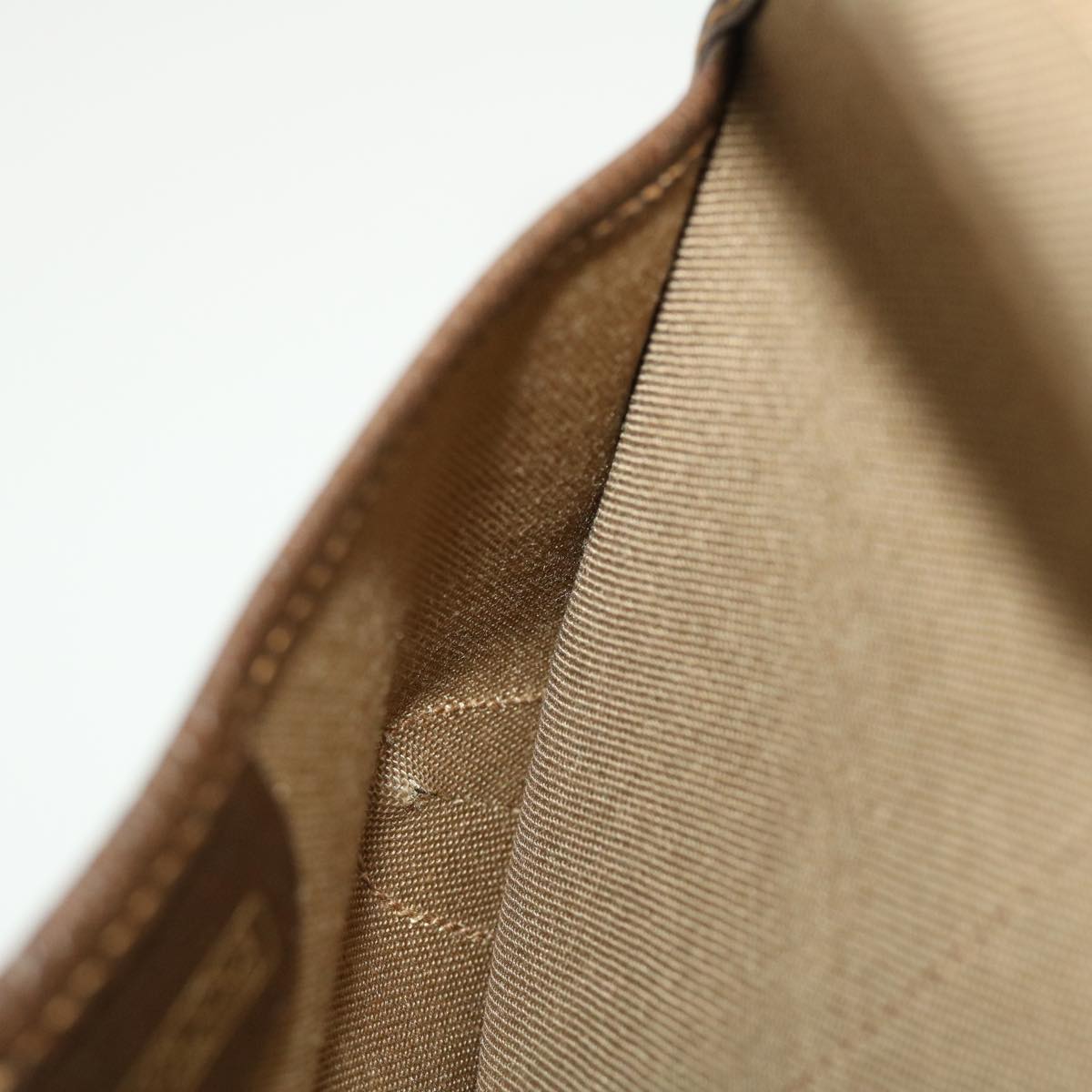 GUCCI GG Canvas Web Sherry Line Pouch PVC Leather Beige Red Green yk7352