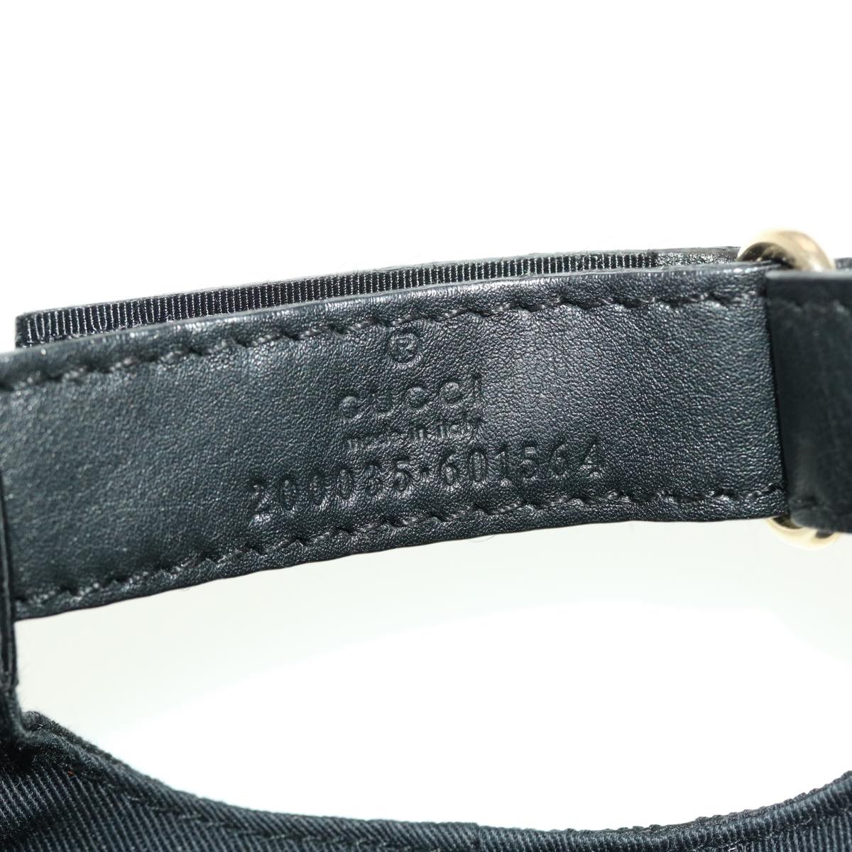 GUCCI GG Canvas Web Sherry Line Cap M Black Red Green 200035.601564 yk7360