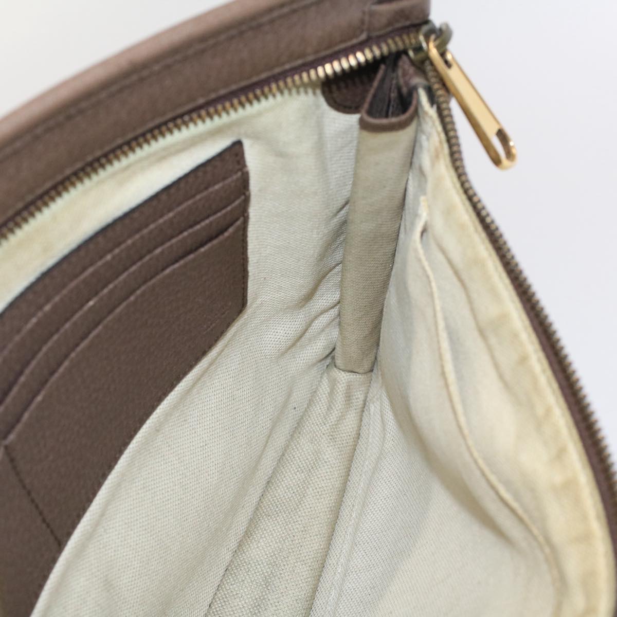 GUCCI GG Canvas Web Sherry Line Clutch Bag Beige Red Green 597619 yk8206
