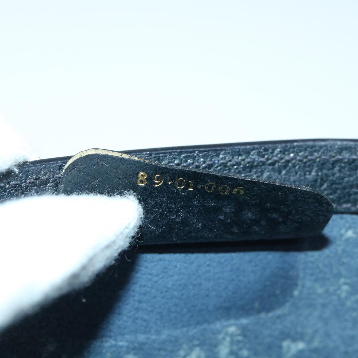 GUCCI GG Canvas Sherry Line Clutch Bag Gray Red Navy 89 01 006 yk8671