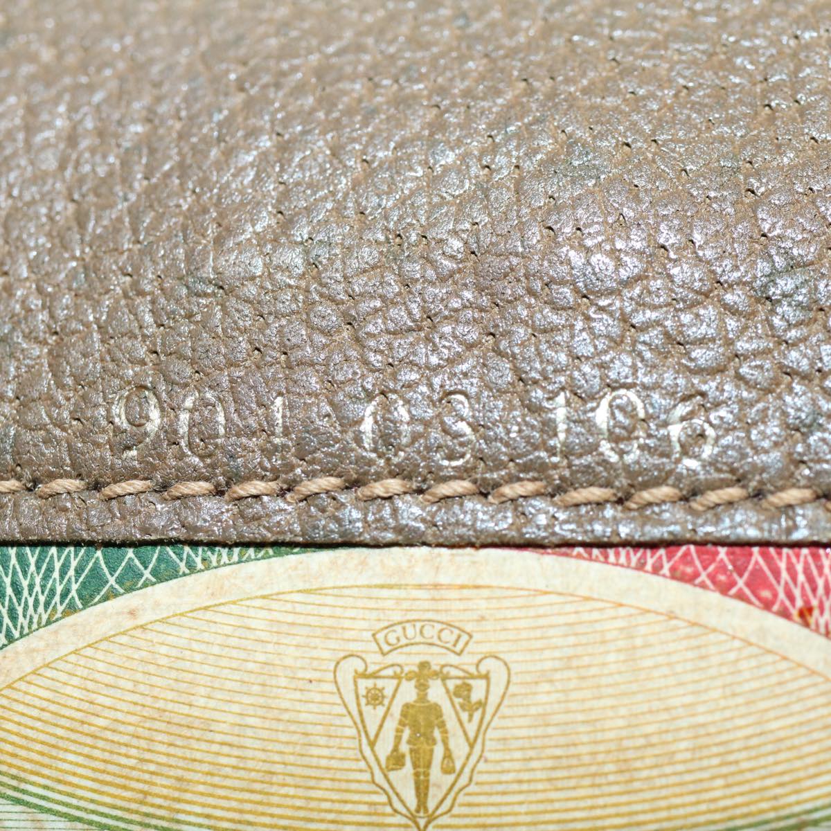 GUCCI GG Canvas Wallet PVC Leather Beige yk8700