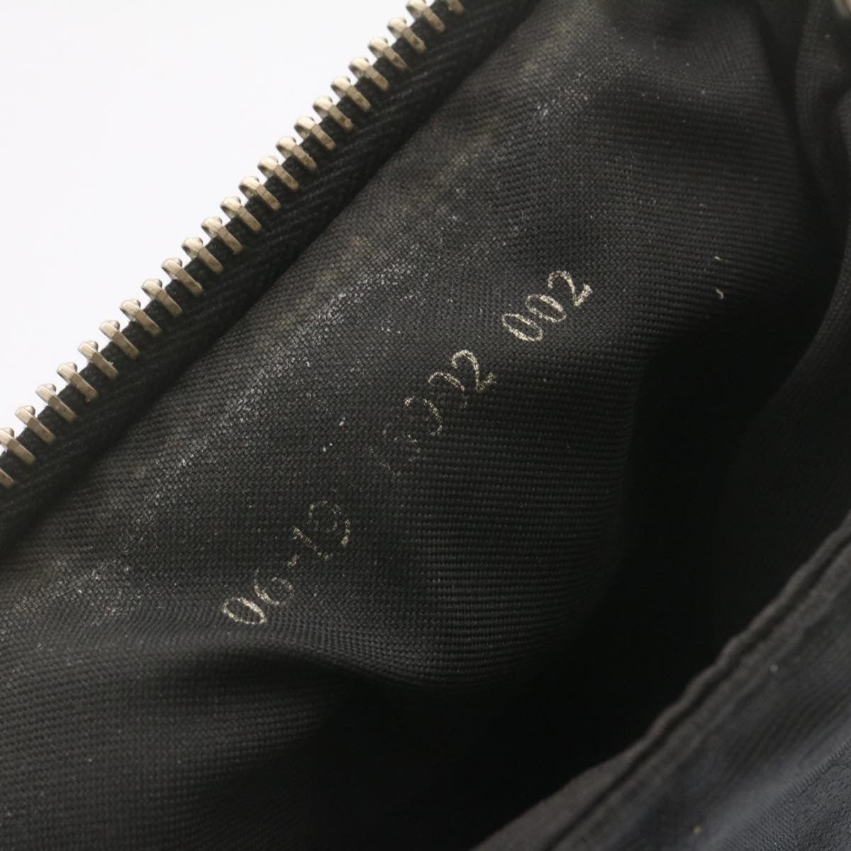 FENDI Zucca Canvas Shoulder Bag Nylon Black yt532