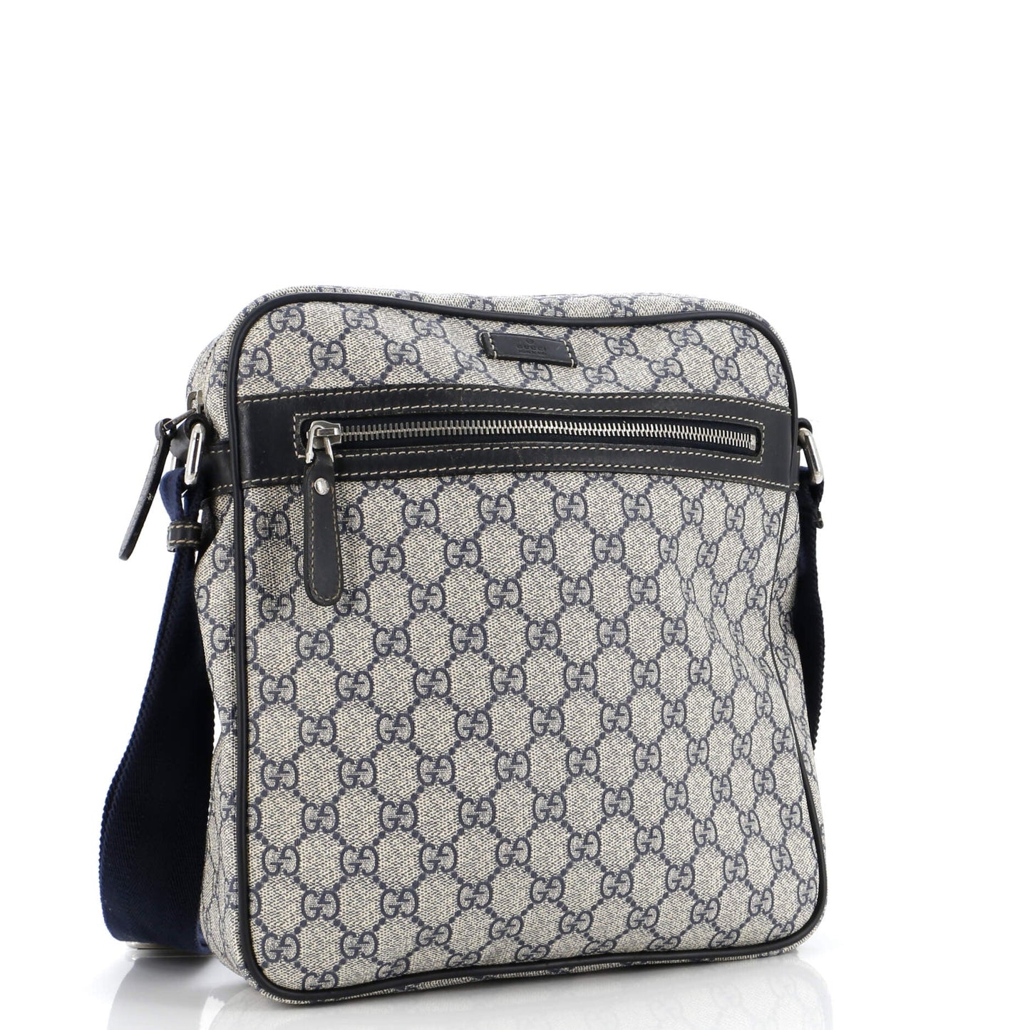 Front Zip Messenger GG Coated Canvas Medium