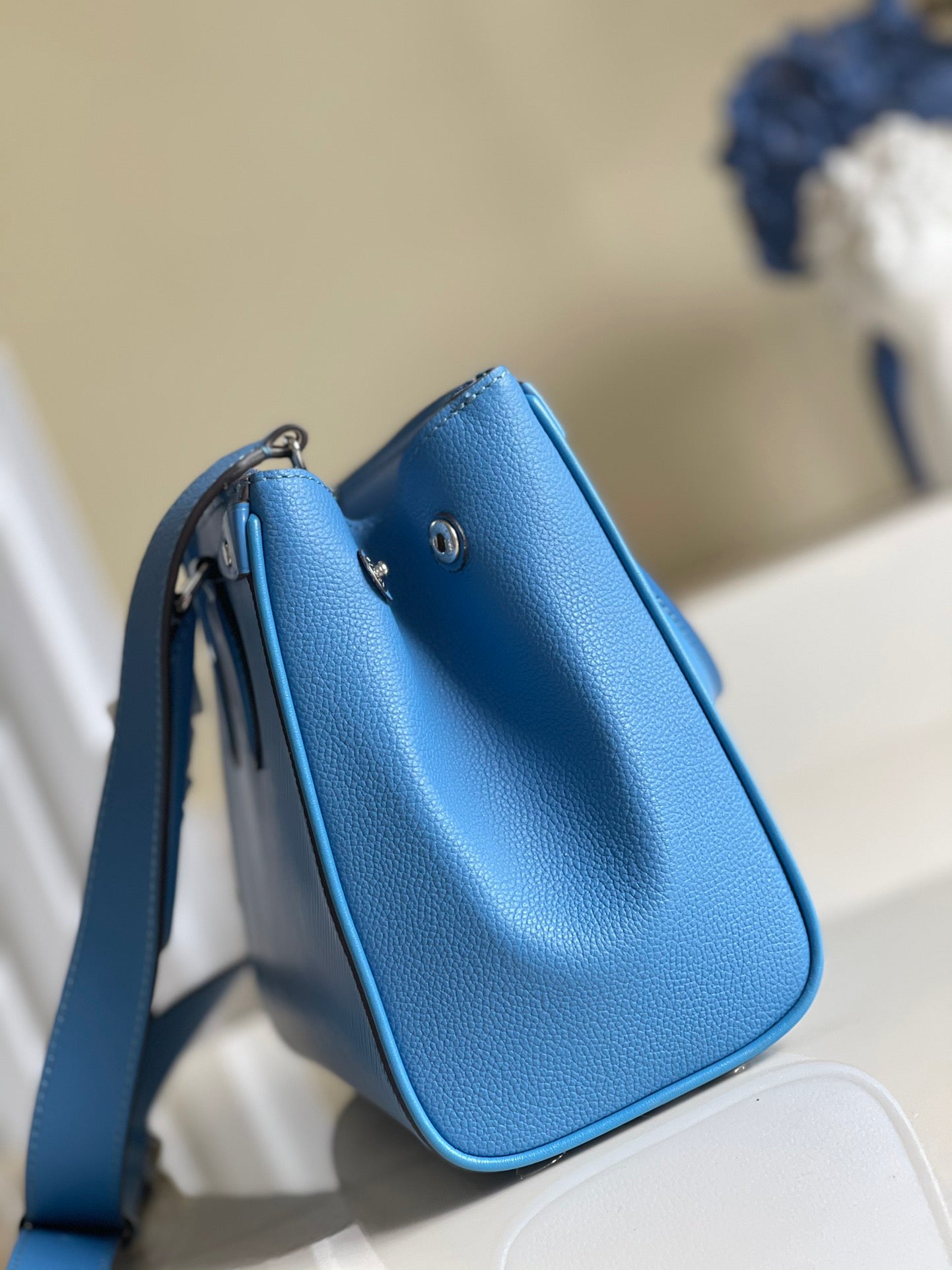 LV Grenelle Tote PM Epi Blue For Women, WomenÃ¢â‚¬â„¢s Handbags, Shoulder And Crossbody Bags 10.6in/27cm LV