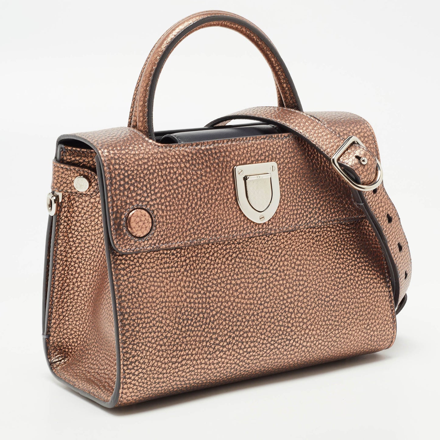 Dior Bronze Leather Mini Diorever Tote