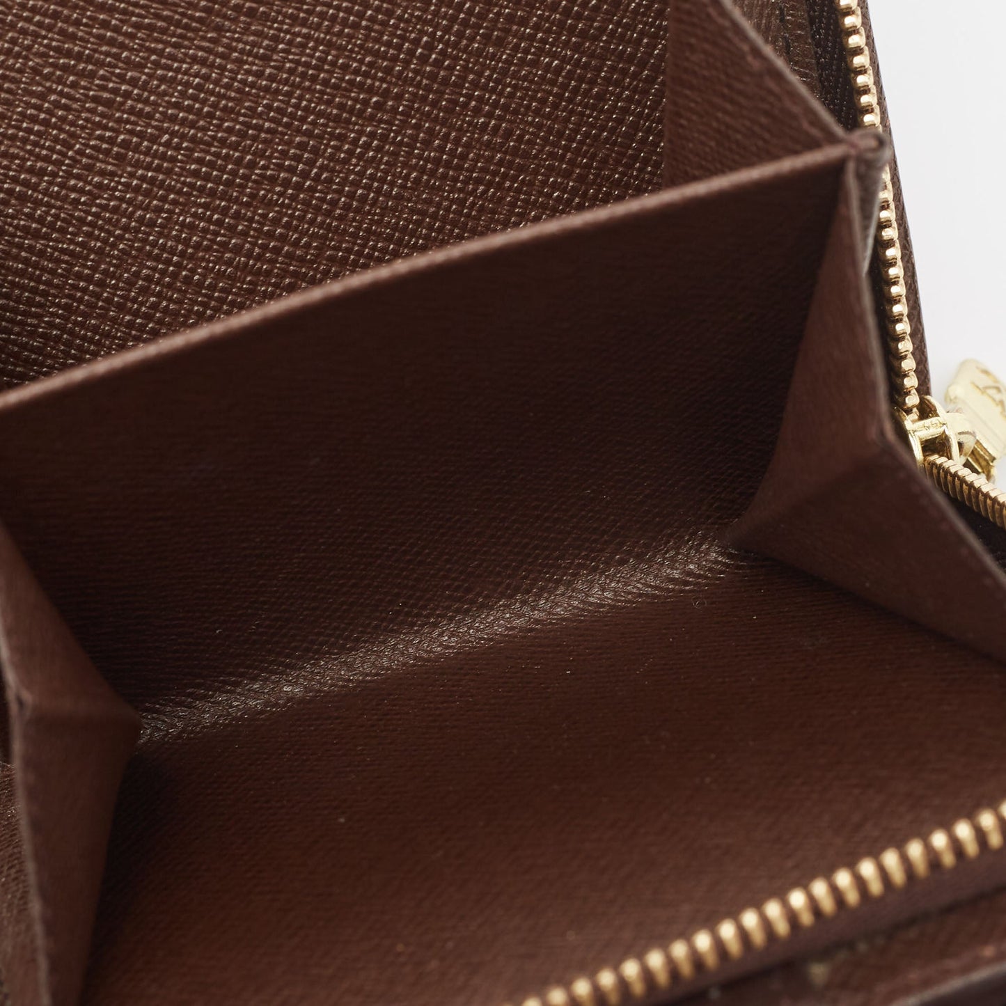 Louis Vuitton Damier Ebene Canvas Compact Zippy Wallet