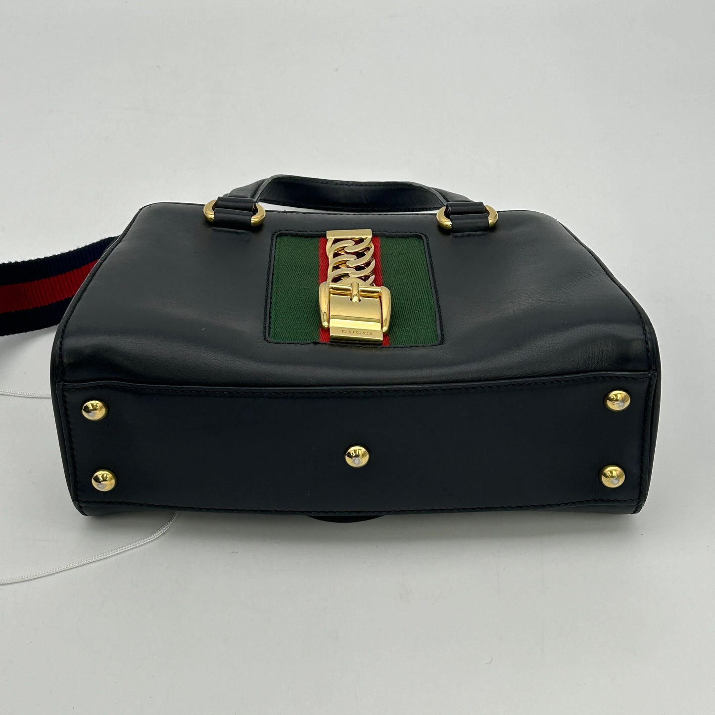 GLM-- Sylvie Handbag  Leather Black Plain for Women LA25981