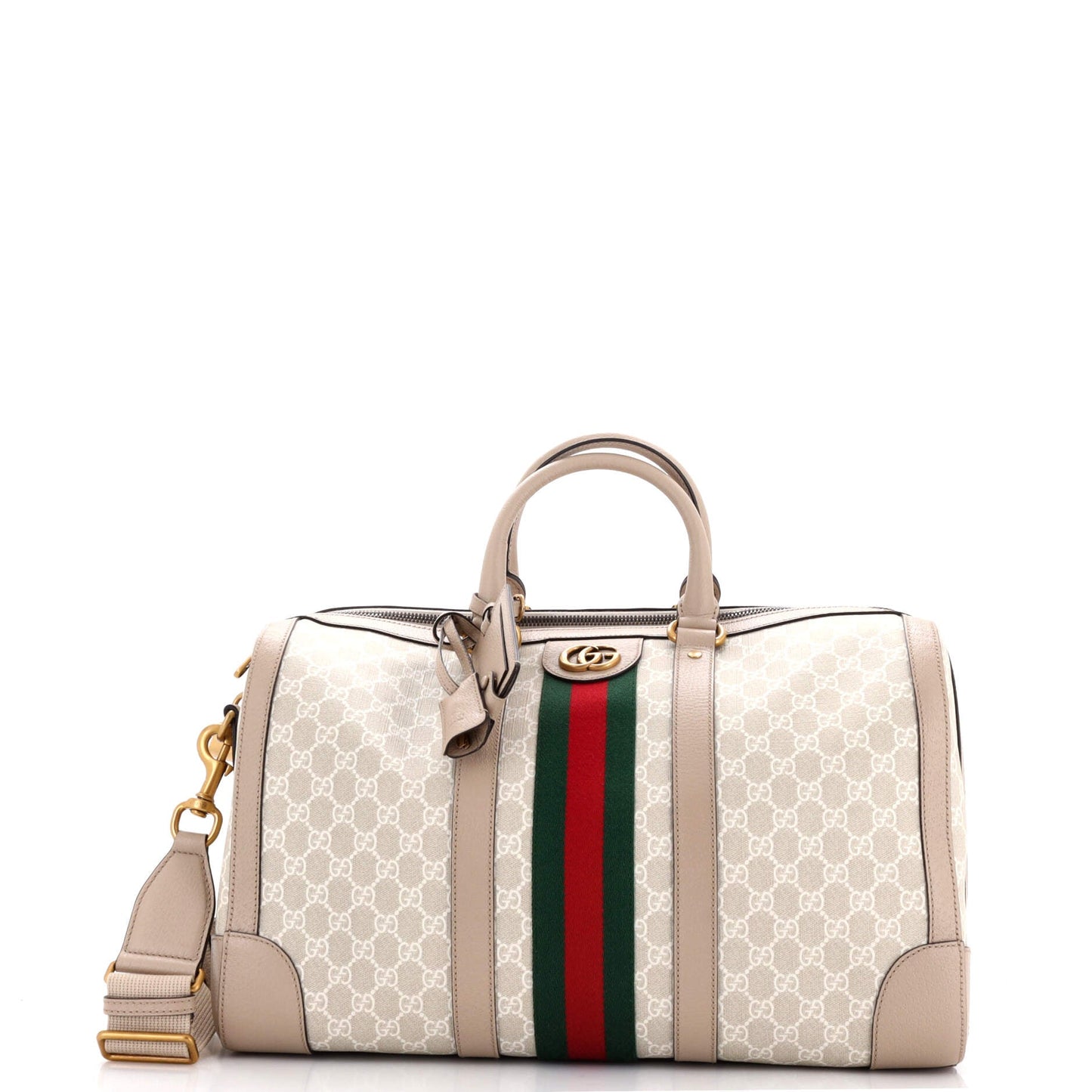 Savoy Web Convertible Duffle Bag GG Coated Canvas Small