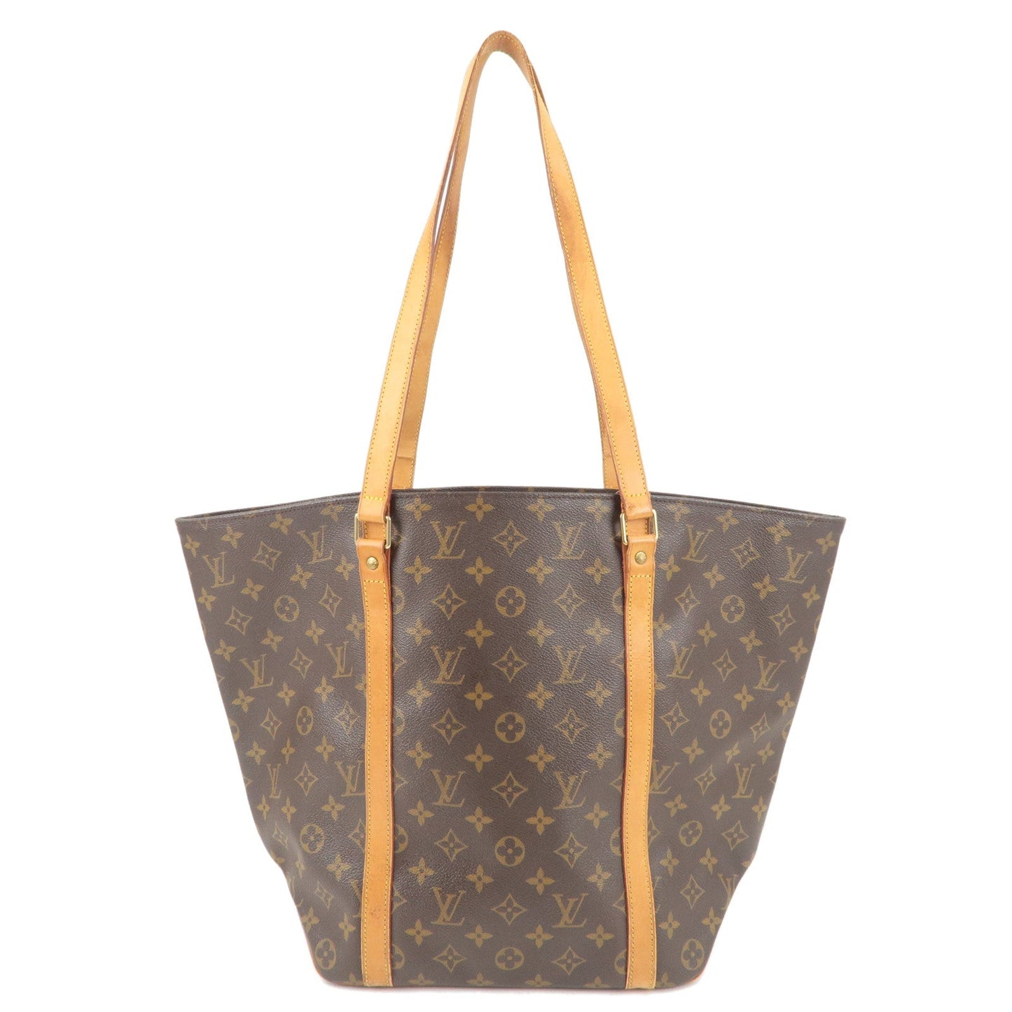 Louis Vuitton Monogram Sac Shopping Shoulder Bag Brown M51108