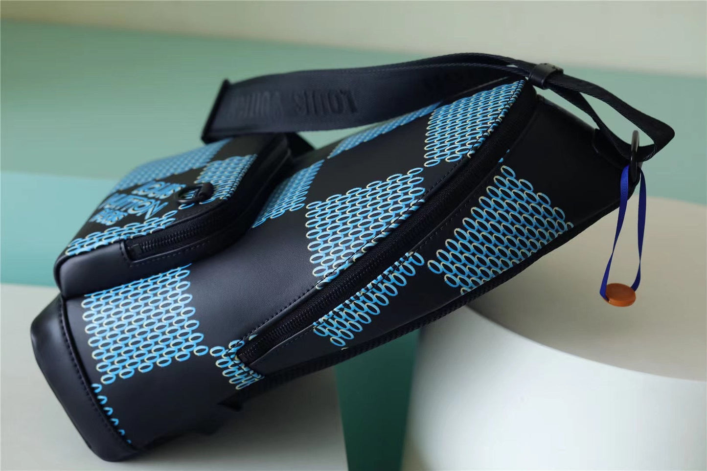 LV RaGLAMIr Damier Spray Blue For Men, Backpacks 16in/41cm LVÃ‚Â 