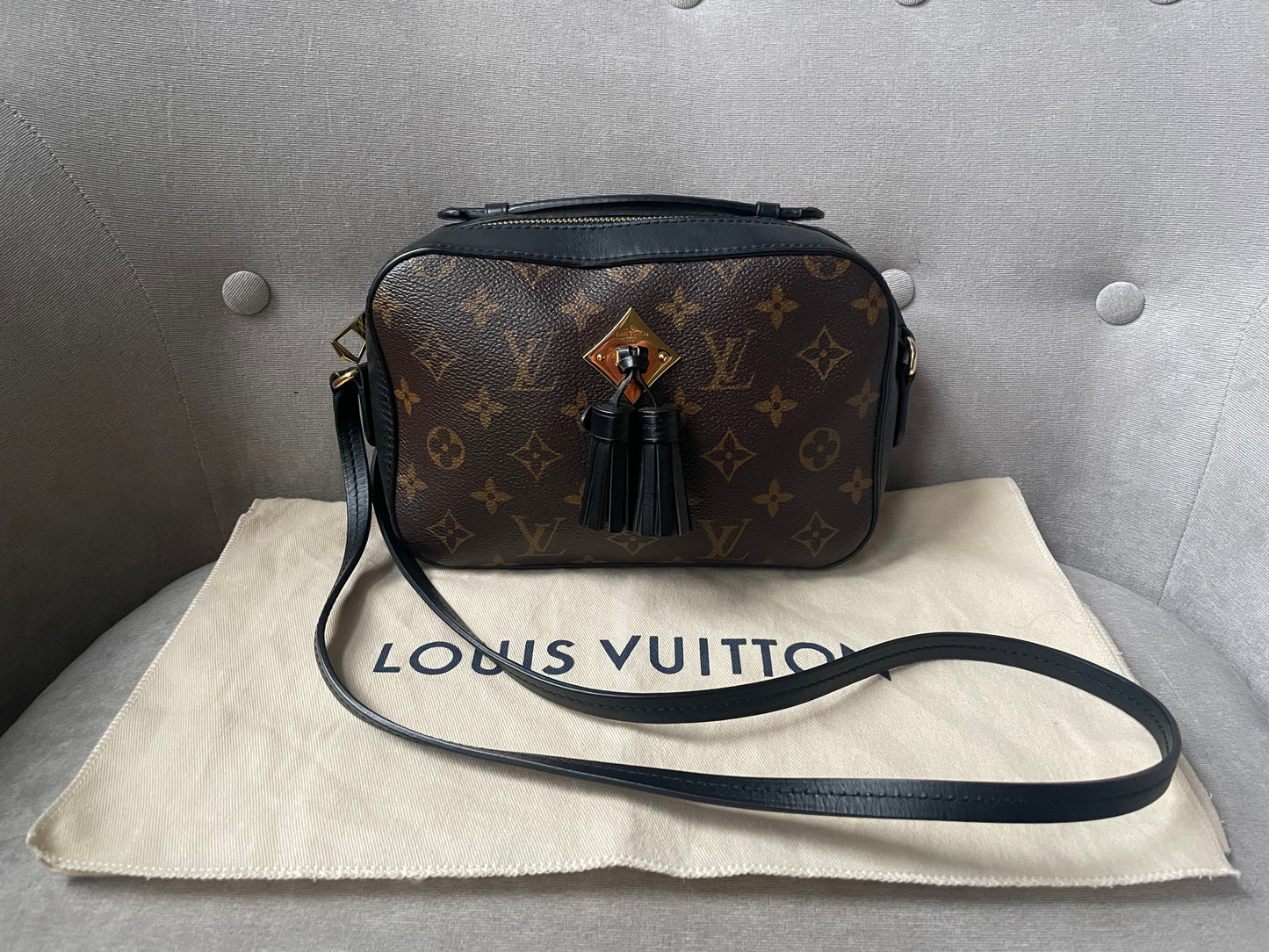 Louis Vuitton Saintonge Black and Monogram