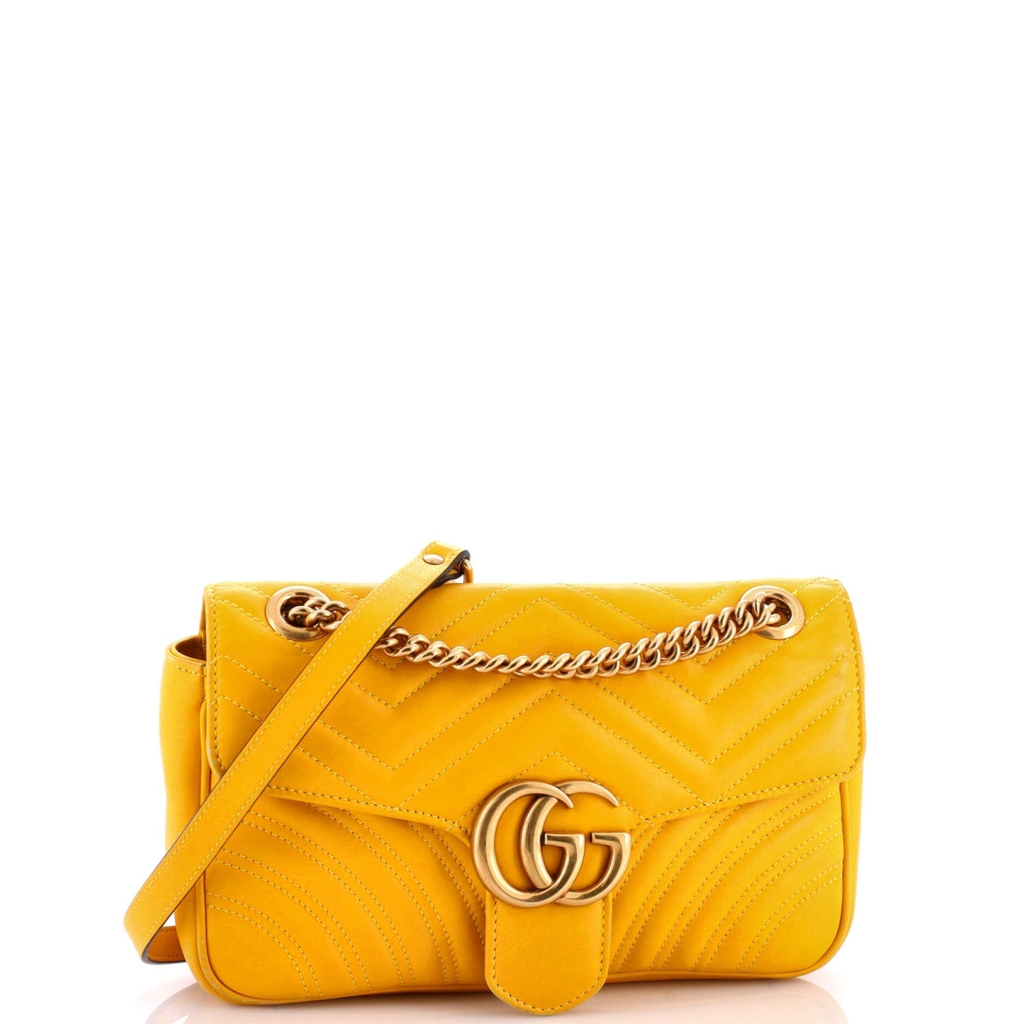 GG Marmont Flap Bag Matelasse Leather Medium