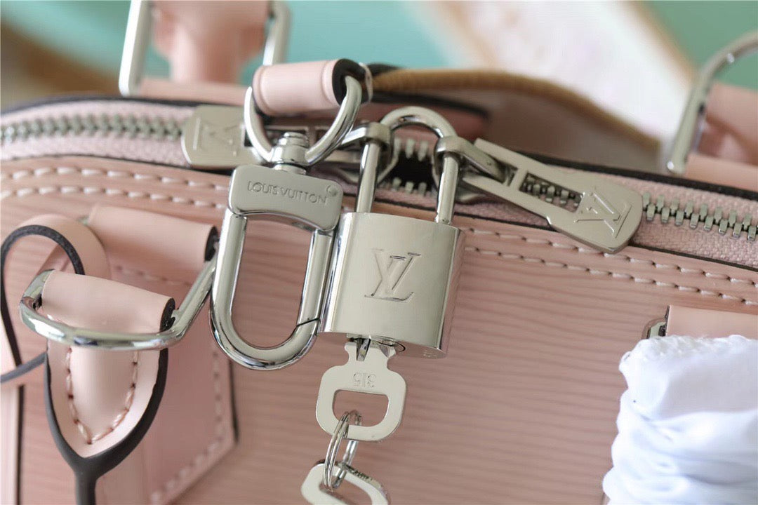 LV Alma GLAMI Epi Quartz White For Women,  Shoulder And Crossbody Bags 23.5cm/9.3in LV